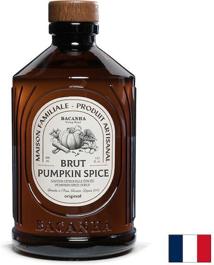 Sirop Pumpkin Spice – Sirop francez pentru cafea latte băuturi de toamnă Bacanha Brut Pumpkin Spice 400 Ml