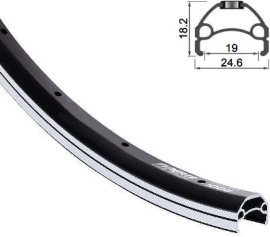 Viper Ζάντες Ποδηλάτου 28'' 622x19 Черни 36 Дупки