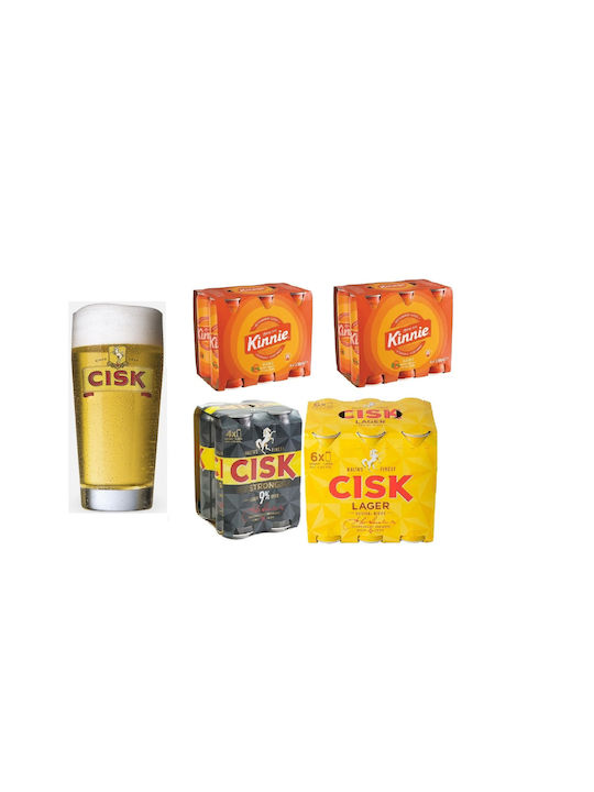 Cisk Ποτήρι Μπύρας από Γυαλί 400ml