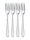 Kitchen Craft Set Furculițe Fructe/Desert Inox Argintii 15cm 4 Bucăți
