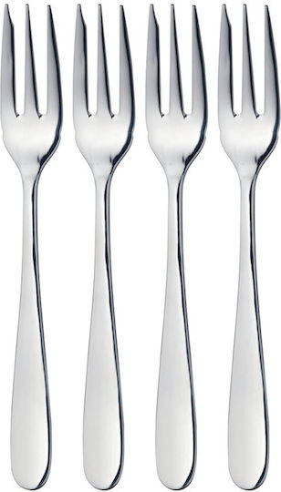 Kitchen Craft Set Furculițe Fructe/Desert Inox Argintii 15cm 4 Bucăți