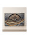 Pictură Decorativă Arbore Abstract Viață În Relief Aplicații Cristal În Cadru Auriu 60x40 Cm