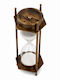 Dekorative Sanduhr Kompass Antik Bronze 7x1,8cm Navigation