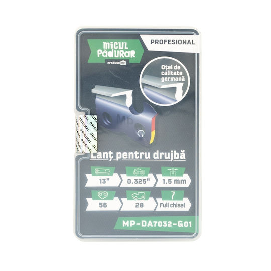 Micul Padurar Professional Lanturi Drujba 13" 325" Pas 1.5mm Grosimea Ghidurilor 56 Legături De Antrenare 28 Dinți Cuțit Complet