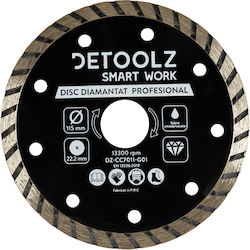 Detoolz Δίσκος Κοπής Δομικών Υλικών 115mm Detoolz Δίσκος Κοπής Δομικών Υλικών 115mm
