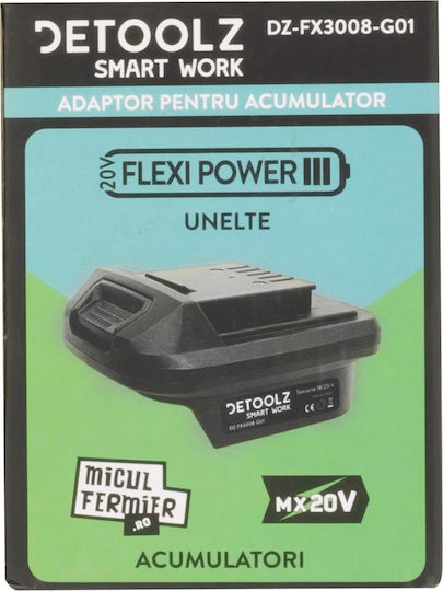 Detoolz Adaptor pentru baterie de sculă