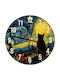 Koupakoupa Παιδικό Ρολόι Τοίχου Starry Night Cat Ξύλινο 30εκ.