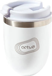 Activé Шейкър За Протеини 400ml Пластмасов Бял