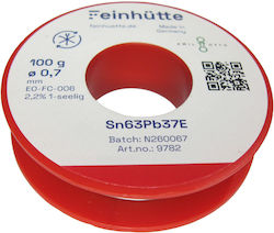 Feinhutte SN63/Pb37 Тел За Запояване 100гр Feinhutte SN63/Pb37 Тел За Запояване 100гр