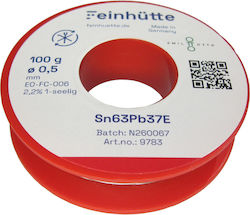 Feinhutte Тел За Запояване SN63/Pb37 0.5mm 100gr Feinhutte Тел За Запояване SN63/Pb37 0.5mm 100gr