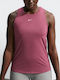 One Classic Top Crop pentru femei fără mâneci Pink Smoke