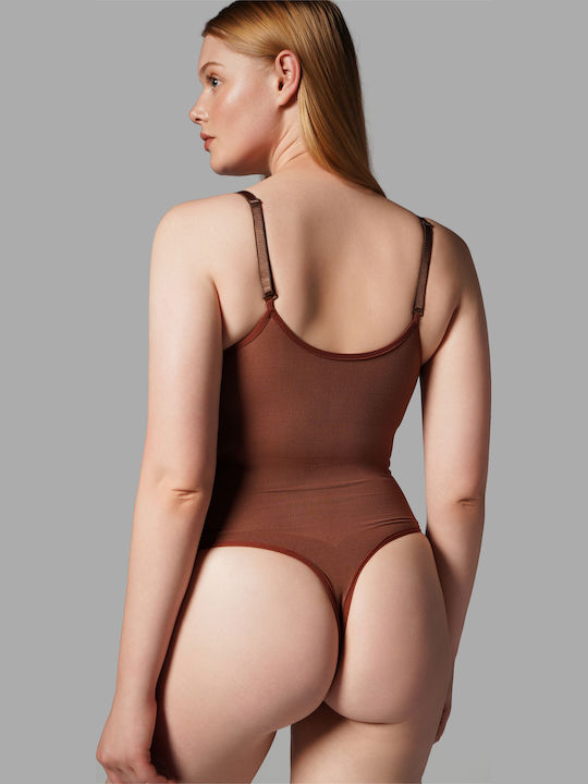 Seamless Brown Shaping Corset