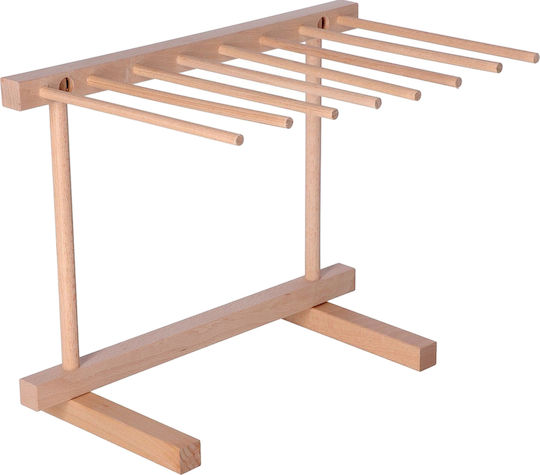 Pasta Drying Rack 8 Arms Beech Wood 36 X 30 Cm Zokura