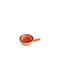 Porland Seasons Serving Bowl Round Porcelain Orange with Diameter 9.5cm