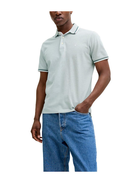 Jack & Jones Polo Μπλούζα Κοντομάνικη Μπλε
