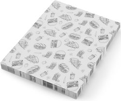 Parchment Paper Snacks Fries 20x25 Cm Fast Food Pattern 500 Pcs Parchment Paper Snacks Fries 20x25 Cm Fast Food Pattern 500 Pcs