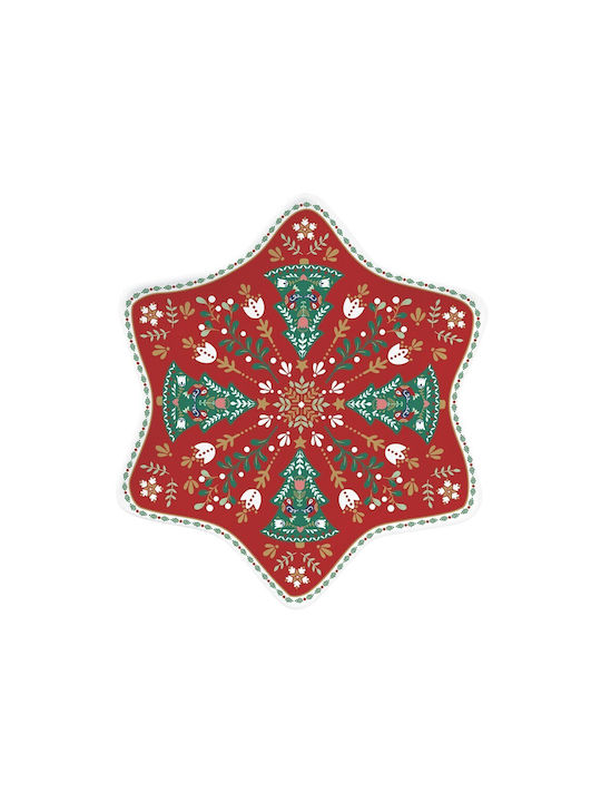 Easylife Platou Porțelanat cu Stele 22.5x22.5cm