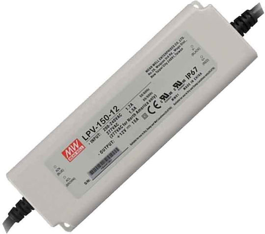 Mean Well Τροφοδοτικό 150w 24v Ip67 Lpv-150-24 Αδιάβροχο