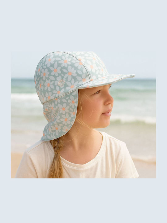 Swim Essentials Kids' Fabric Sunscreen Hat Green