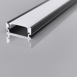 Eurolamp Εξωτερικό Προφίλ Αλουμινίου Ταινίας LED 200x1.6x0.6εκ.