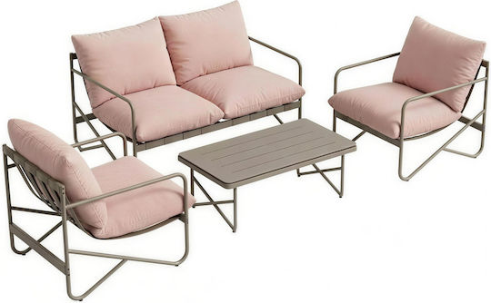 Outsunny 4-Piece Living Room Set with Pillows Outsunny 4-Piece Living Room Set with Pillows