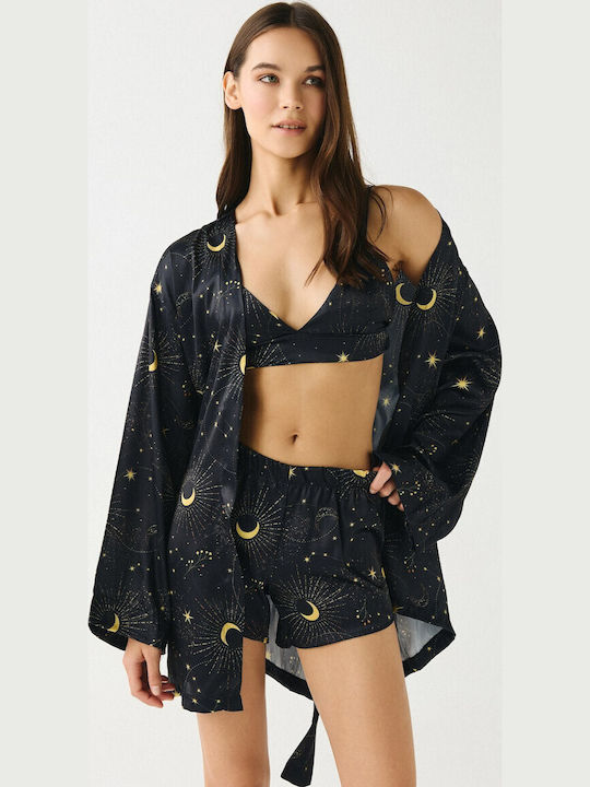 Summer Women's Satin Pyjama Set