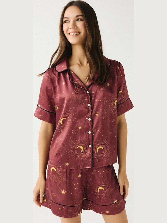 Summer Women's Satin Pyjama Set