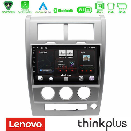 Lenovo Car Audio System for Jeep Cherokee 2008-2012 Bluetooth USB AUX WiFi GPS Apple CarPlay Android Auto with 10" Touch Screen