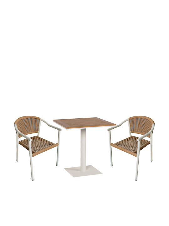 Outdoor Dining Set Namibia 3 Pieces Artelibre