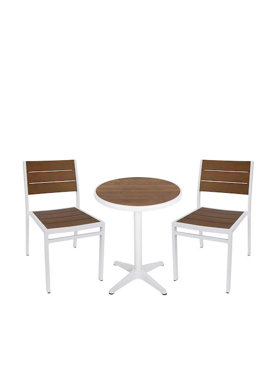 Outdoor Dining Set Rarotonga 3 Pieces Artelibre