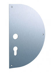 Thirard Rosetten - Türknöpfe Selbstklebende Edelstahl Halbrunde Türöffnung mit Zylindertunnel 230x150 mm