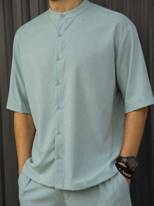 Henry Clothing Κοντομάνικο Πουκάμισο σε Φαρδιά ...