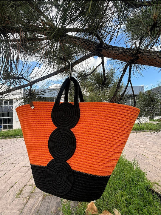 Wicker Black Beach Bag