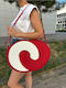 Korbweide Strandtasche Rote
