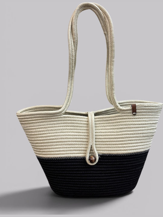 Geantă De Plajă Wicker Neagră