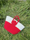 Korbweide Strandtasche Rote