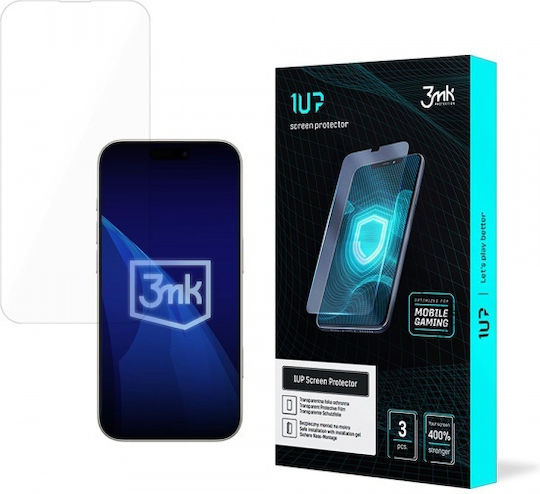Folii Protectie Telefoane 3mk 1up Apple iPhone 17 Air Sticlă Tempered Glass Lipire Completă Set 3 Bucăți