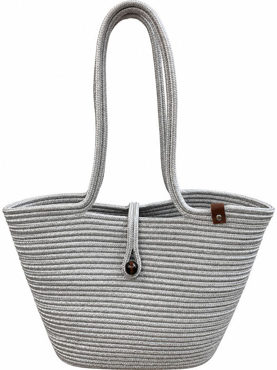 Geantă De Plajă Din Wicker Gri