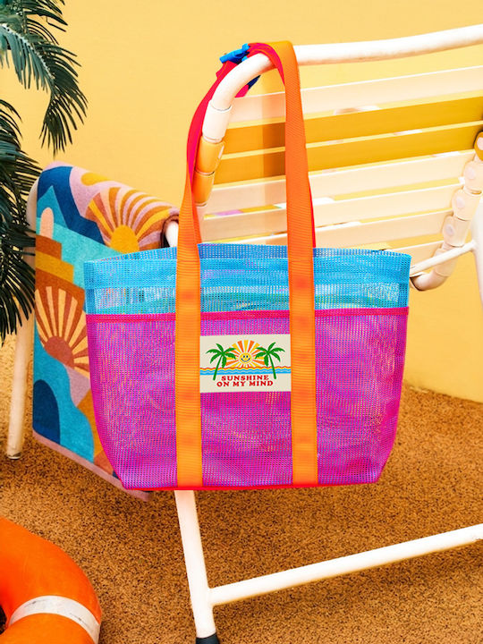 Frottee Strandtasche Blau