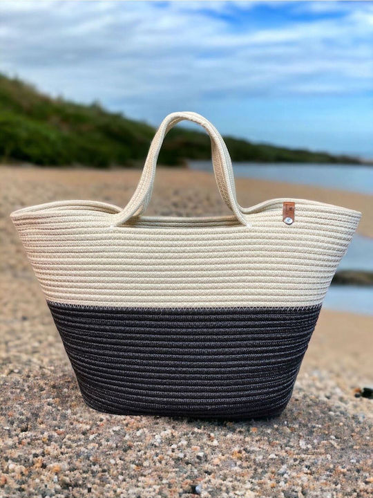 Enpapa Ψάθιene Strandtasche Beige