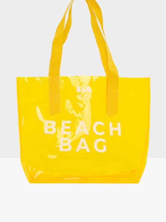Fabric Yellow Beach Bag
