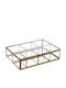 Zaros Jewellery Box Glass Copper 15x22cm