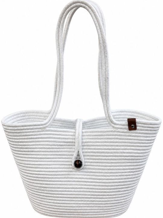 Enpapa Korbweide Strandtasche Weiß