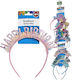 Stirnband Party Alles Gute zum Geburtstag 11,5x14cm Homie 37100 Blau