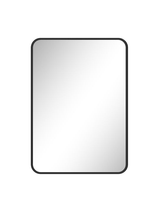 HomCom Badezimmerspiegel aus Metall 50x70cm Sch...