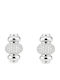 Jools Silver Hoop Earrings with Stones