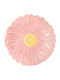 Easylife Shallow Porcelain Pink Plate With Diameter 16cm