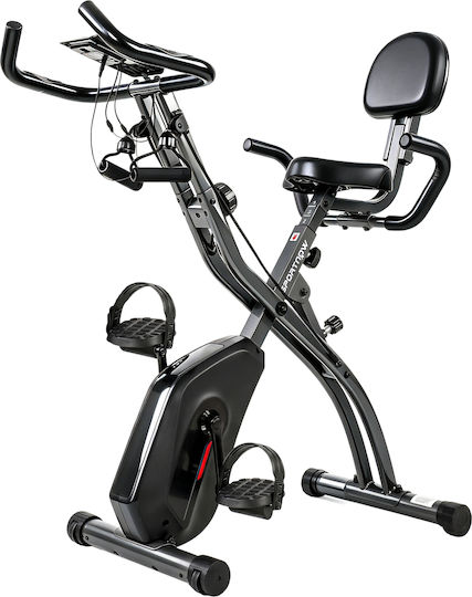 Sportnow Изправен Велотренажор Магнитен с Колелца