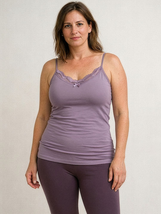 Cotton Cotton Women's Tank Top with Spaghetti Strap