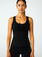 Sleeveless Black Women's Undershirt